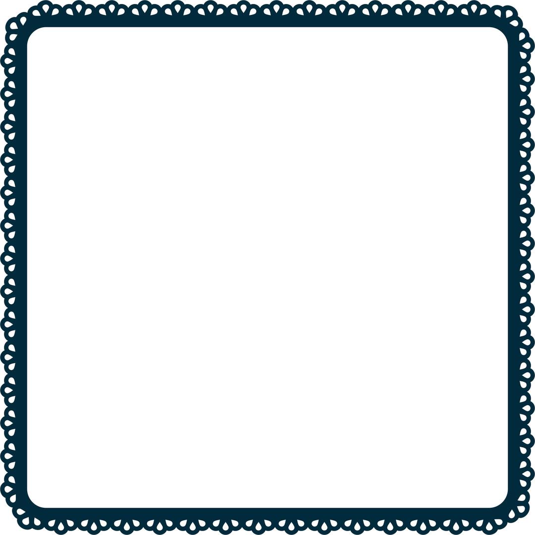 Scallop Frame Extrapolated 4 Variation 2 png transparent