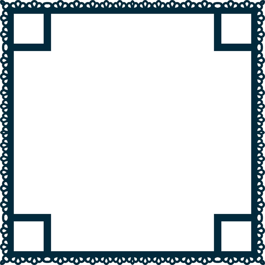 Scallop Frame Extrapolated 7 png transparent