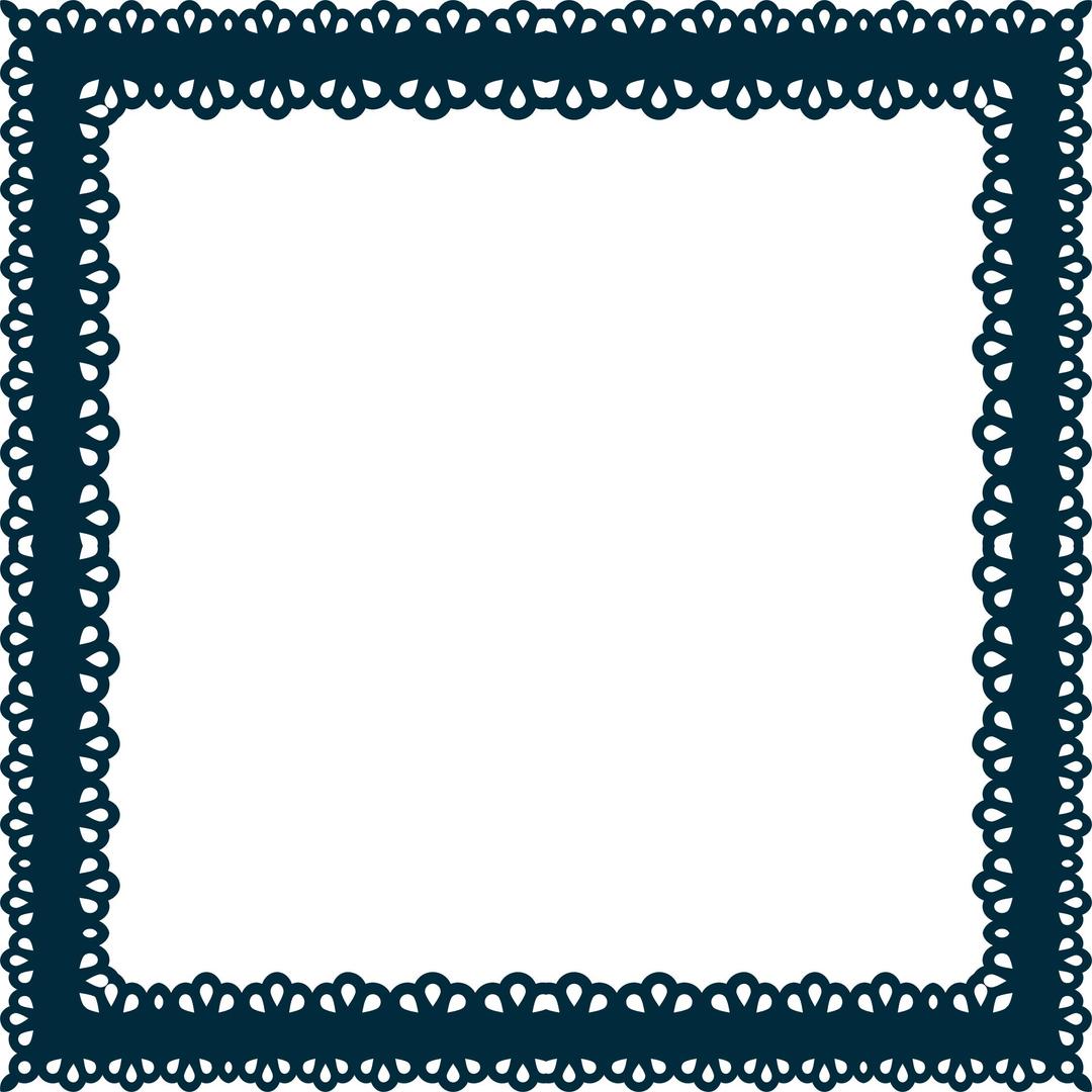 Scallop Frame Extrapolated 9 png transparent