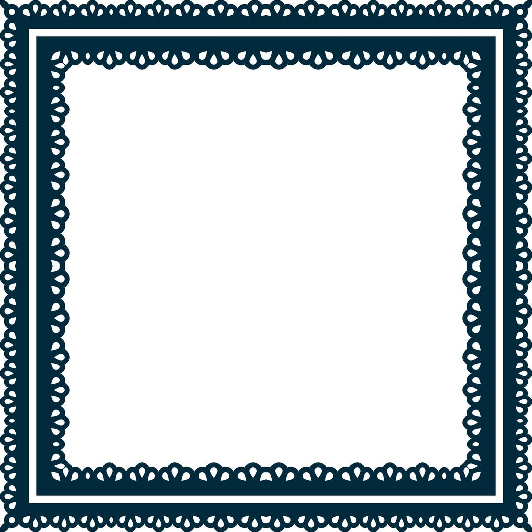 Scallop Frame Extrapolated 9 Variation 2 png transparent