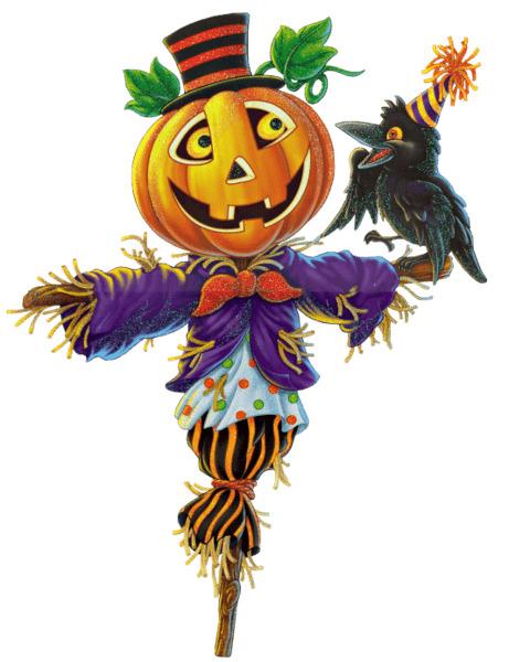 Scarecrow Pumpkin Halloween png transparent