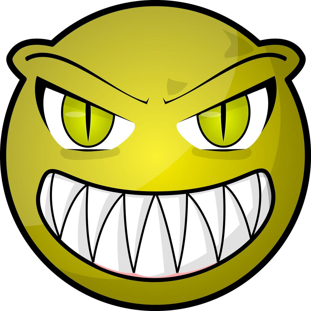Scary face png transparent