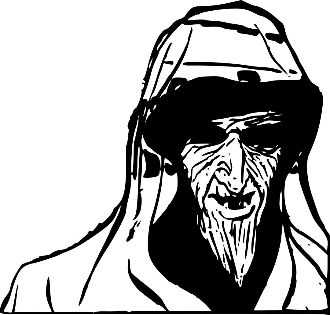 Scary Old Man png transparent