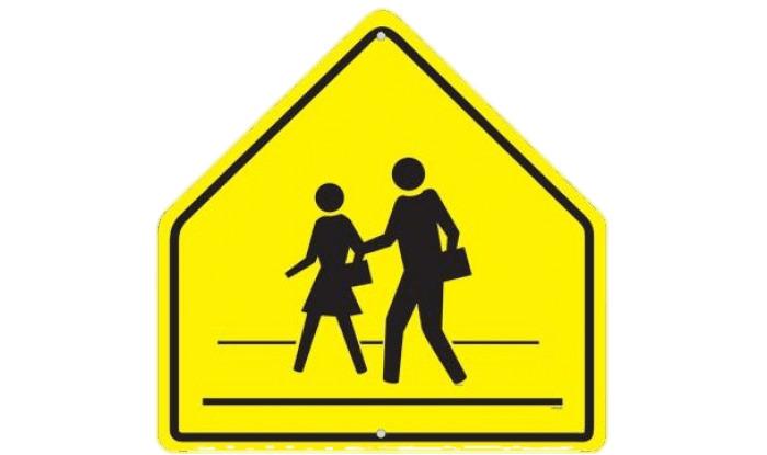 School Crosswalk Sign png transparent