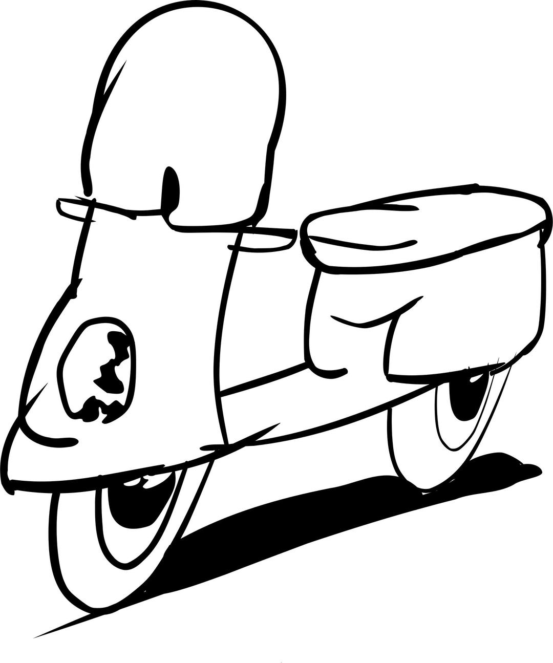 Scooter line drawing png transparent