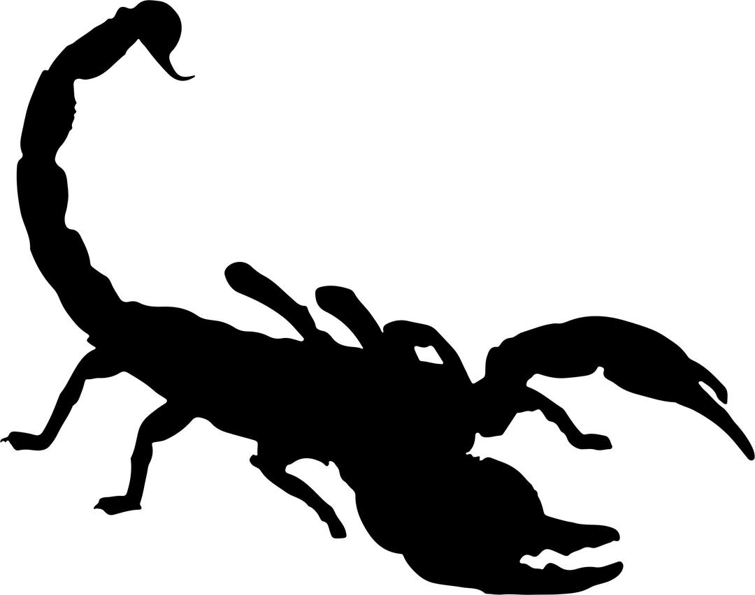 Scorpion Silhouette png transparent