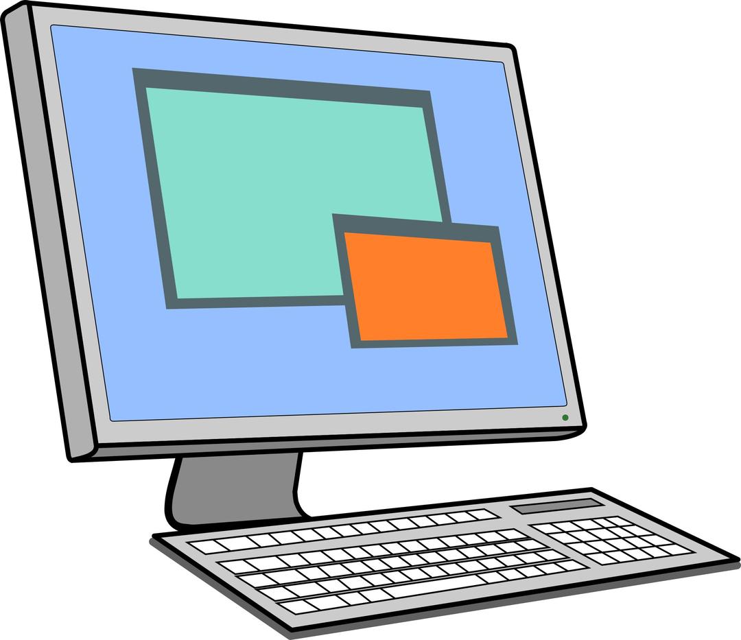Screen and Keyboard png transparent