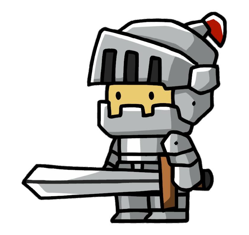 Scribblenauts Knight With Sword png transparent