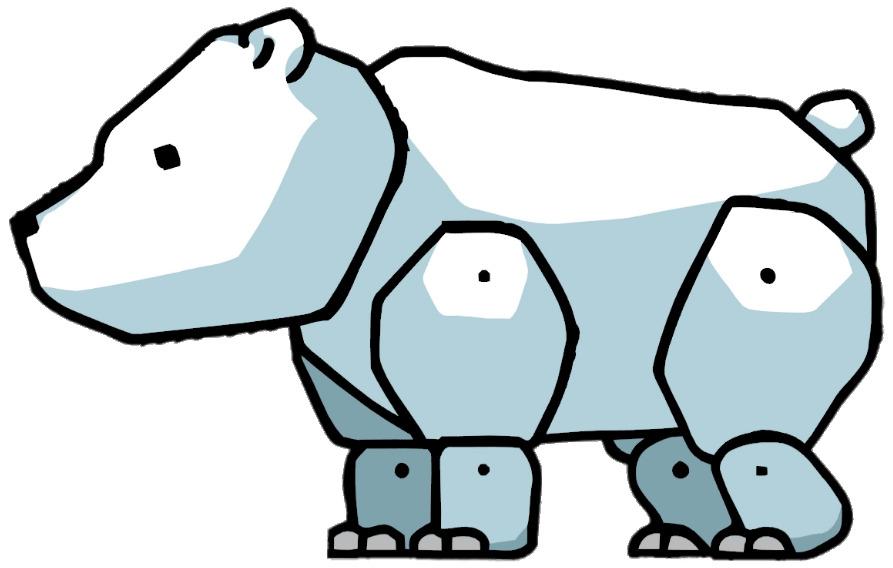 Scribblenauts Polar Bear png transparent