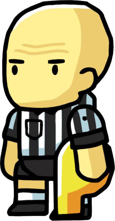 Scribblenauts Referee Holding Whistle png transparent