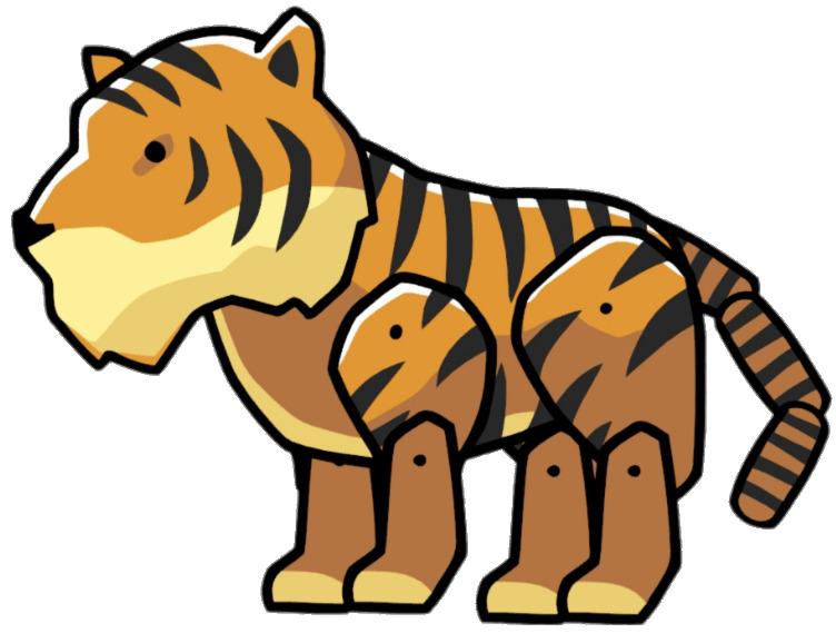 Scribblenauts Tiger png transparent