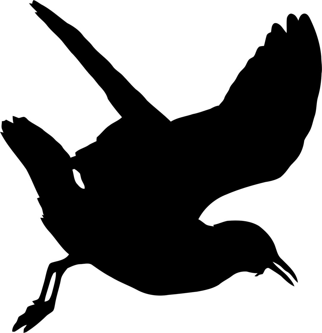 Seagull Silhouette 2 png transparent