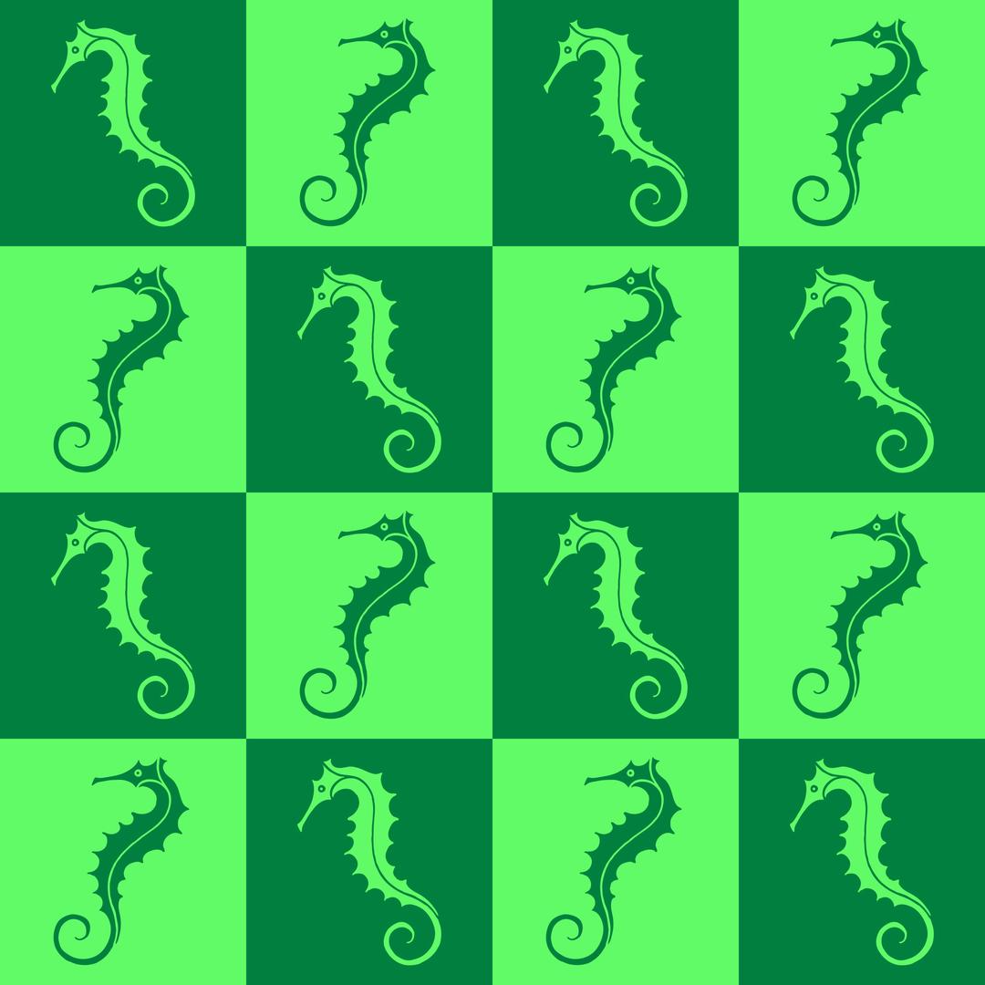 Seahorse pattern png transparent