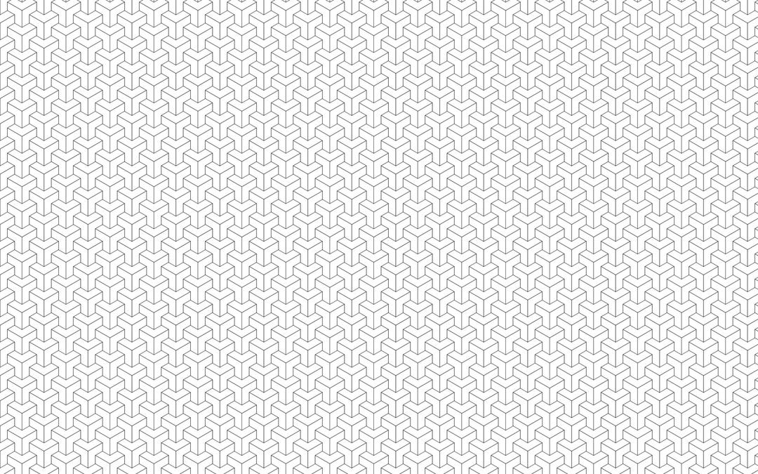 Seamless 3D Isometric Tessellation Pattern 2 png transparent
