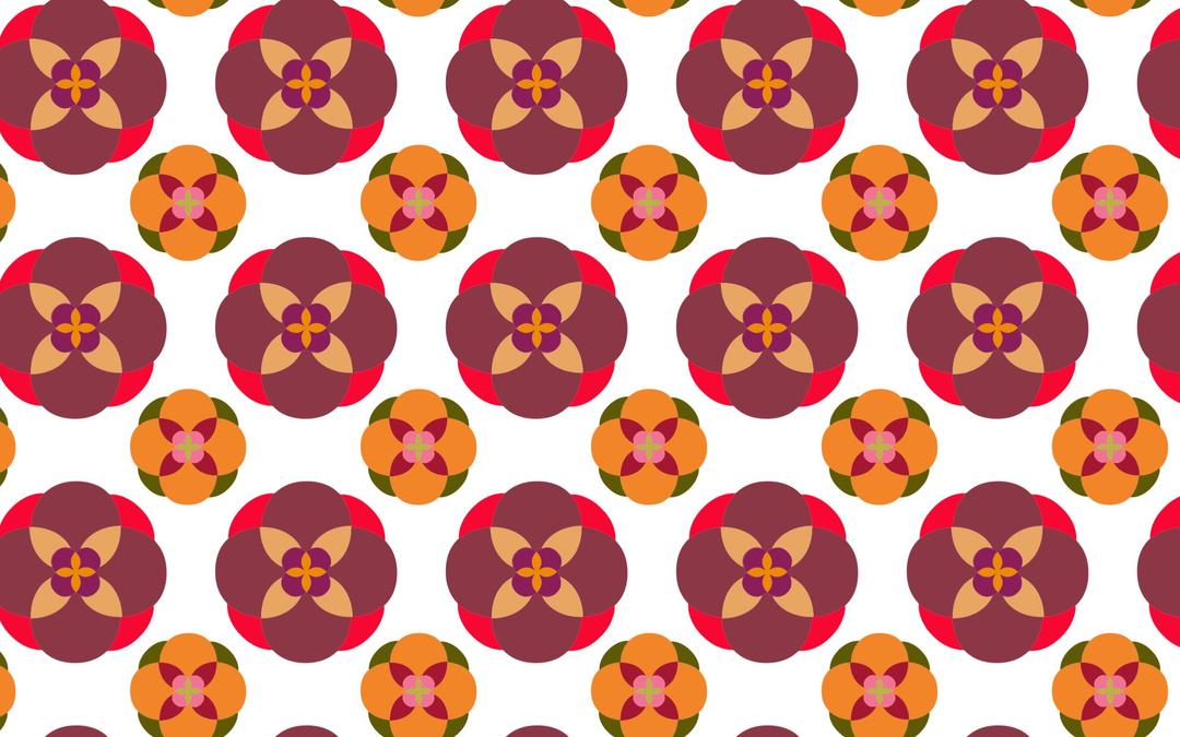 Seamless Abstract Floral Pattern No Background png transparent