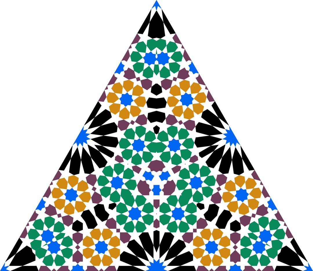 Seamless Alhambra Triangle png transparent