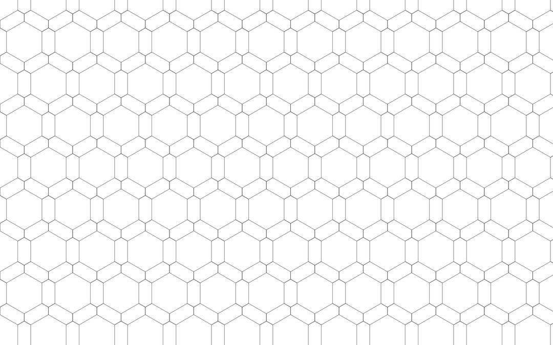Seamless Hexagonal Wireframe Geometric Pattern png transparent