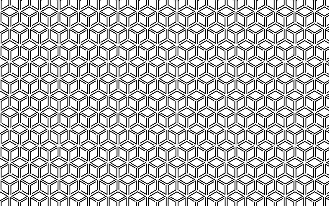 Seamless Isometric Cube Extra Pattern png transparent