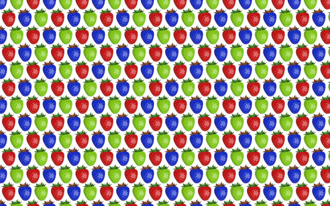 Seamless Shiny Strawberry Pattern 3 png transparent