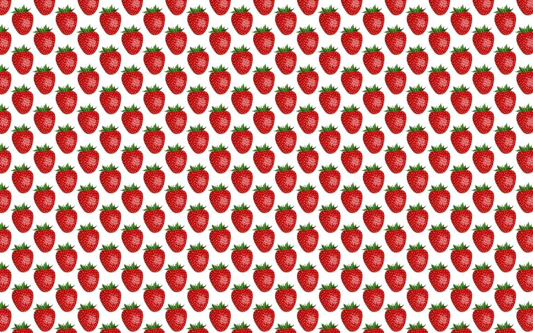 Seamless Shiny Strawberry Pattern 5 png transparent