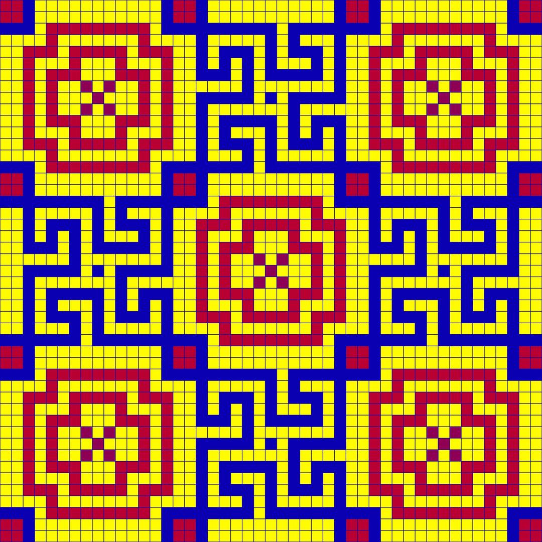 Seamless Tiled Geometric Mosaic Pattern By Karen Arnold png transparent