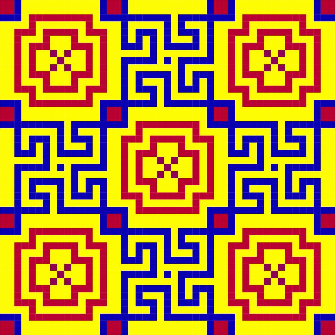 Seamless Tiled Geometric Mosaic Pattern By Karen Arnold Without Stroke png transparent