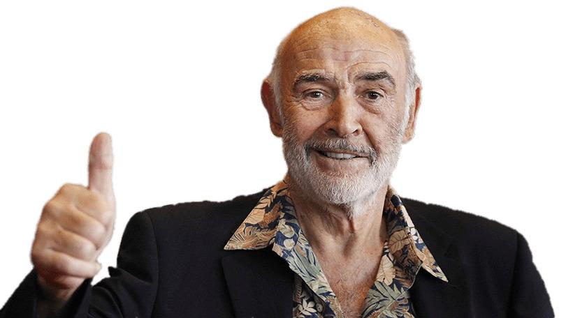 Sean Connery Thumbs Up png transparent