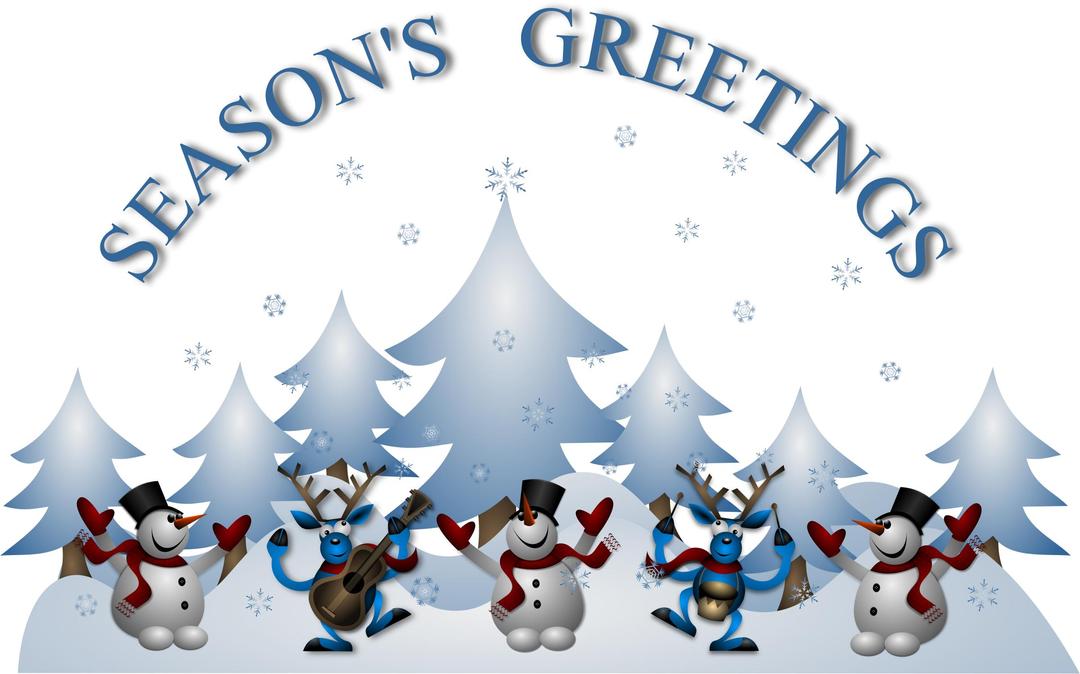Seasons Greetings Card Front png transparent