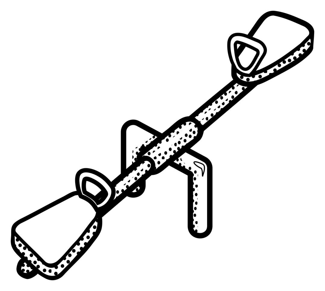seesaw - lineart png transparent