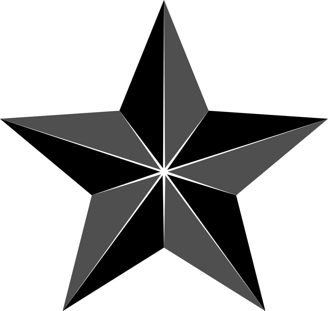 Segmented star png transparent