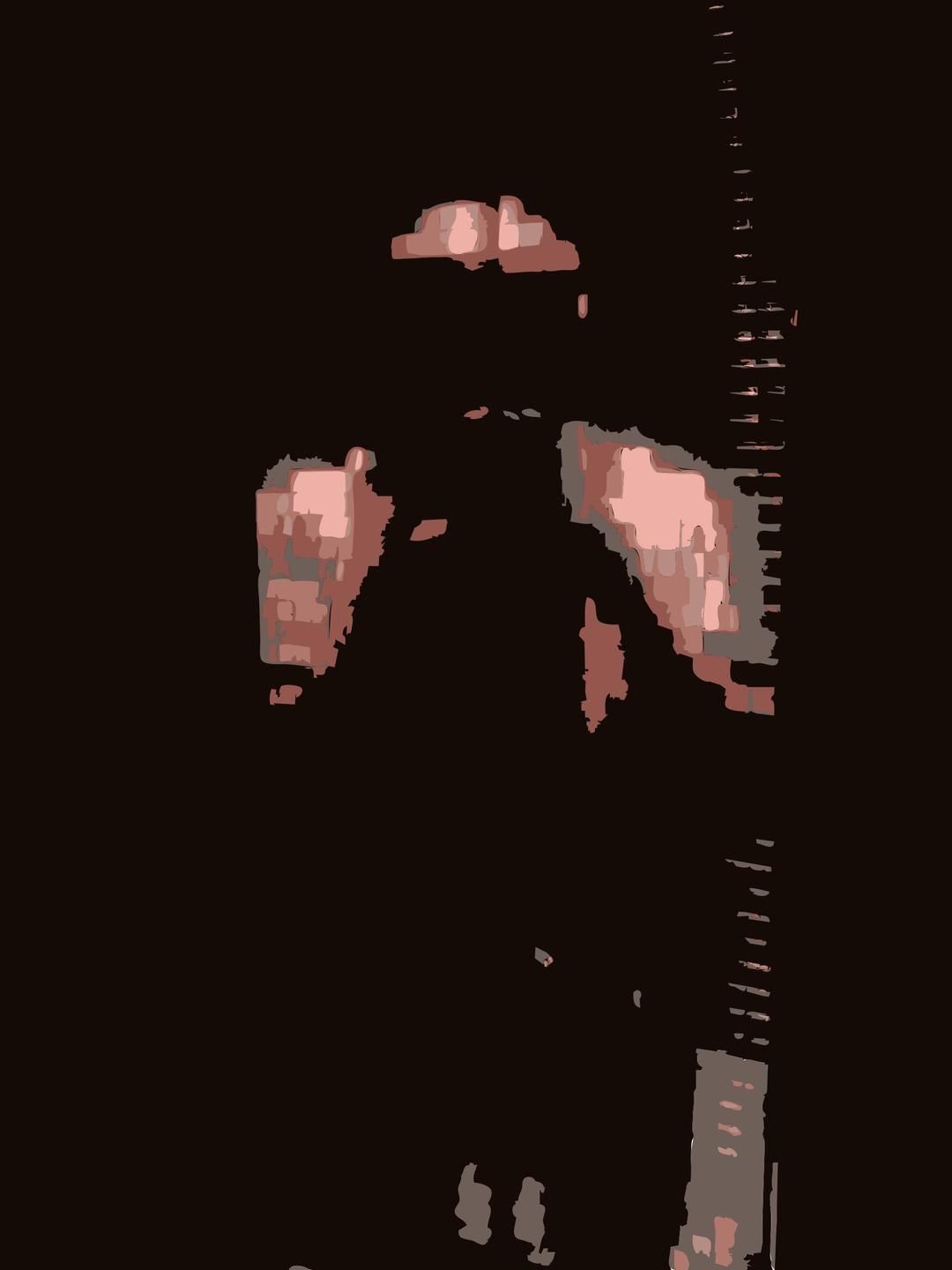 Self Potrait in Pixel Mirror png transparent