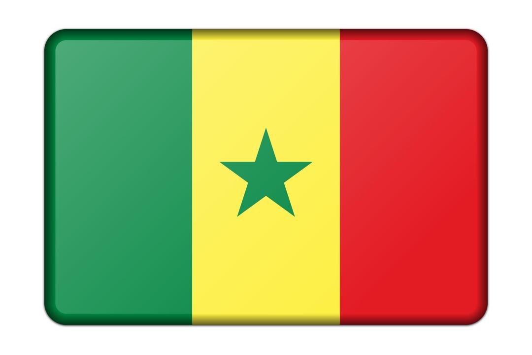 Senegal flag png transparent