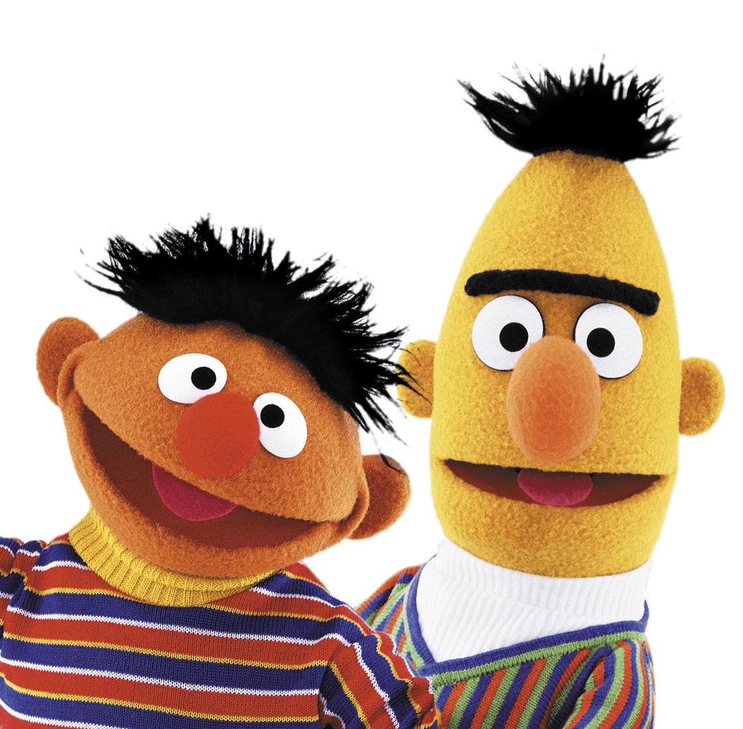 Sesame Street Bert and Ernie Heads png transparent