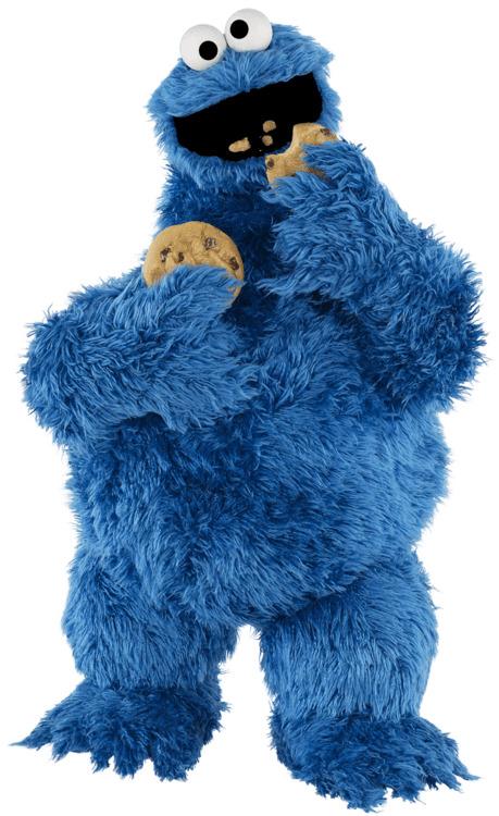Sesame Street Cookie Monster Eating png transparent