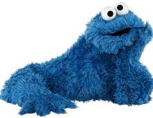 Sesame Street Cookie Monster Thinking png transparent