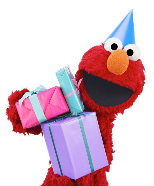 Sesame Street Elmo With Gifts png transparent