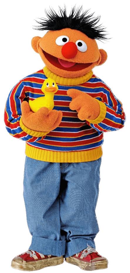 Sesame Street Ernie With Duck png transparent