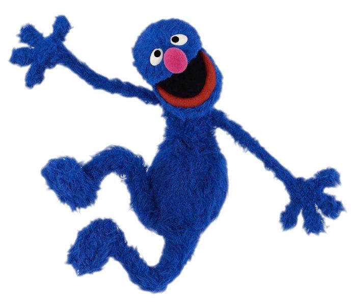 Sesame Street Grover Happy Jump png transparent