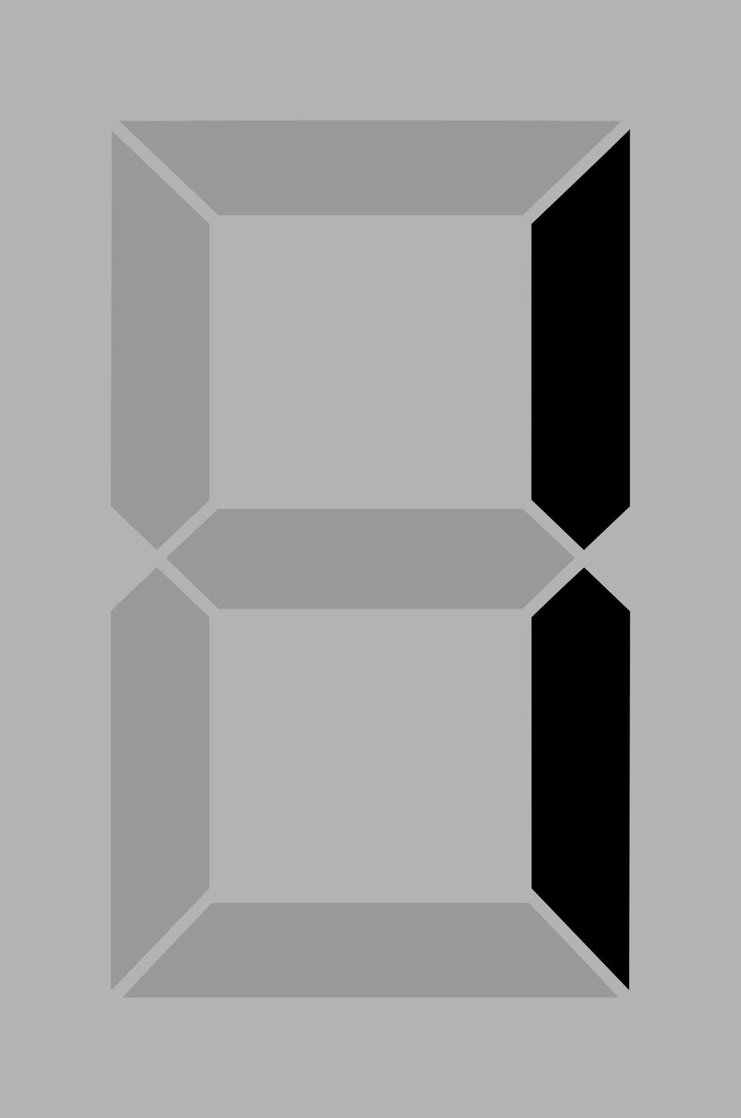 Seven segment display gray 1 png transparent