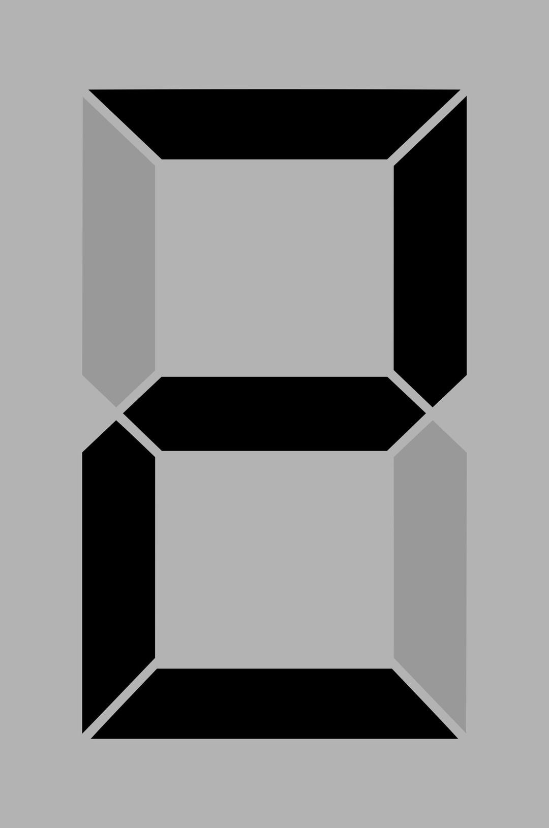 Seven segment display gray 2 png transparent