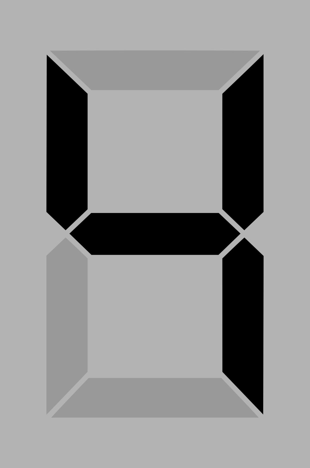 Seven segment display gray 4 png transparent