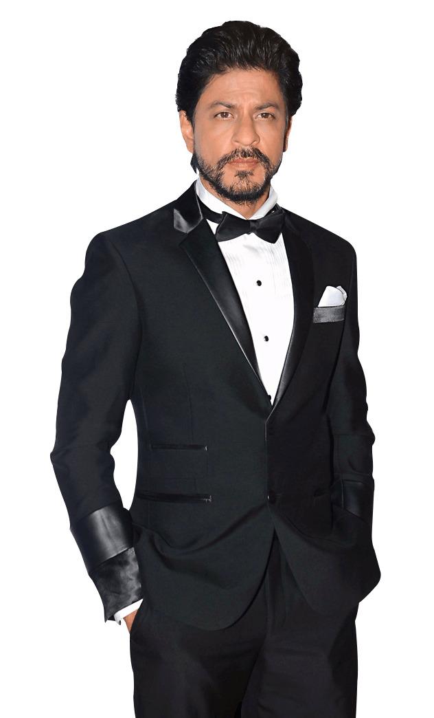 Shahrukh Khan Classy Smoking Suit png transparent