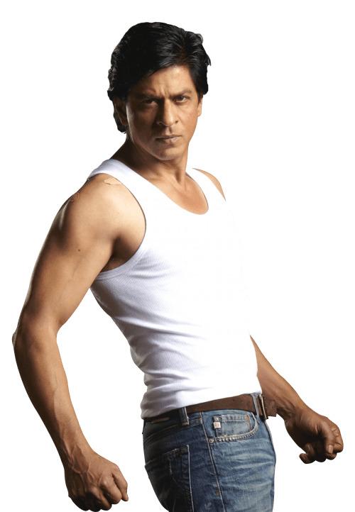 Shahrukh Khan White Tshirt png transparent