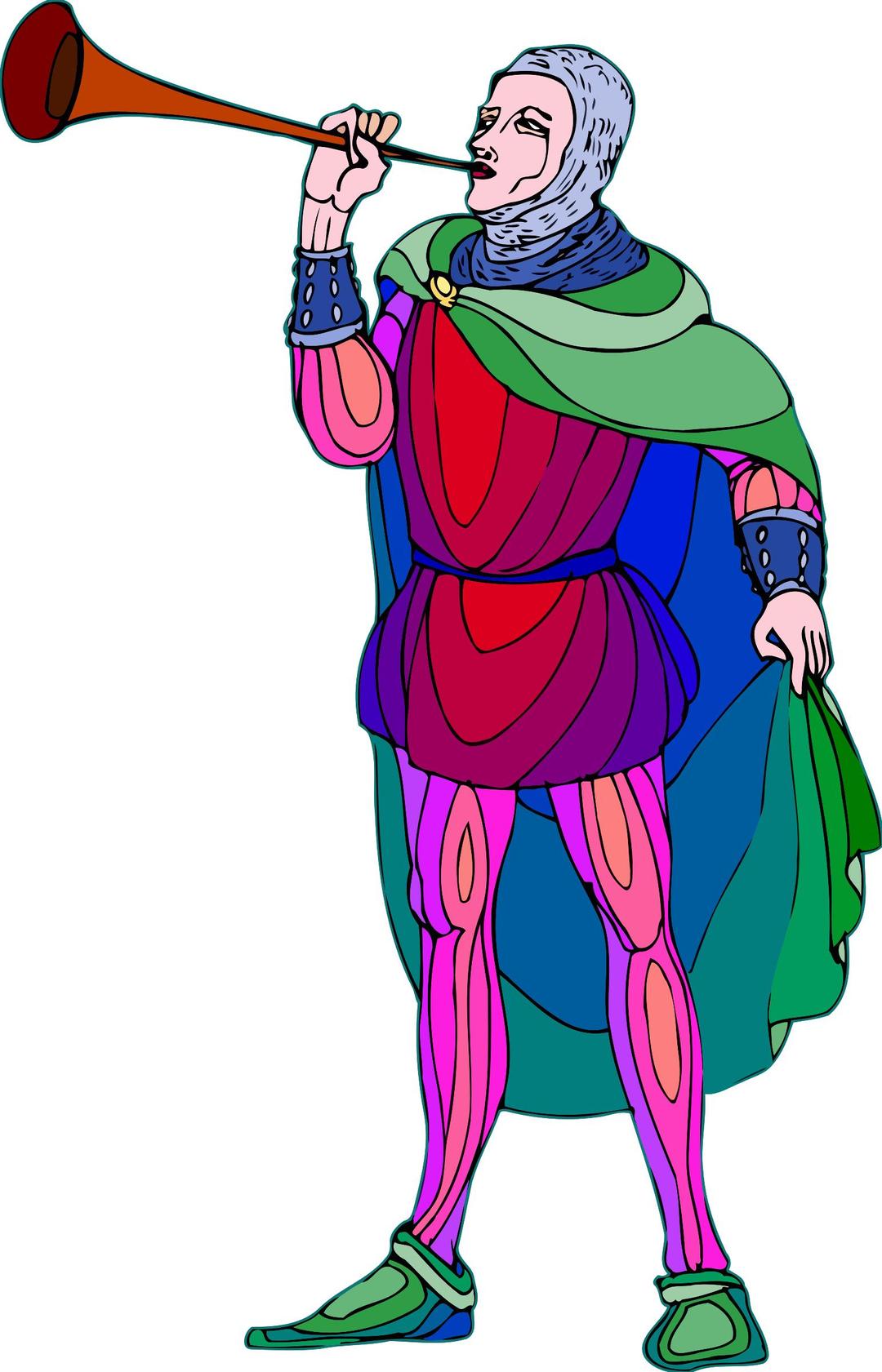 Shakespeare characters - herald (colour) png transparent