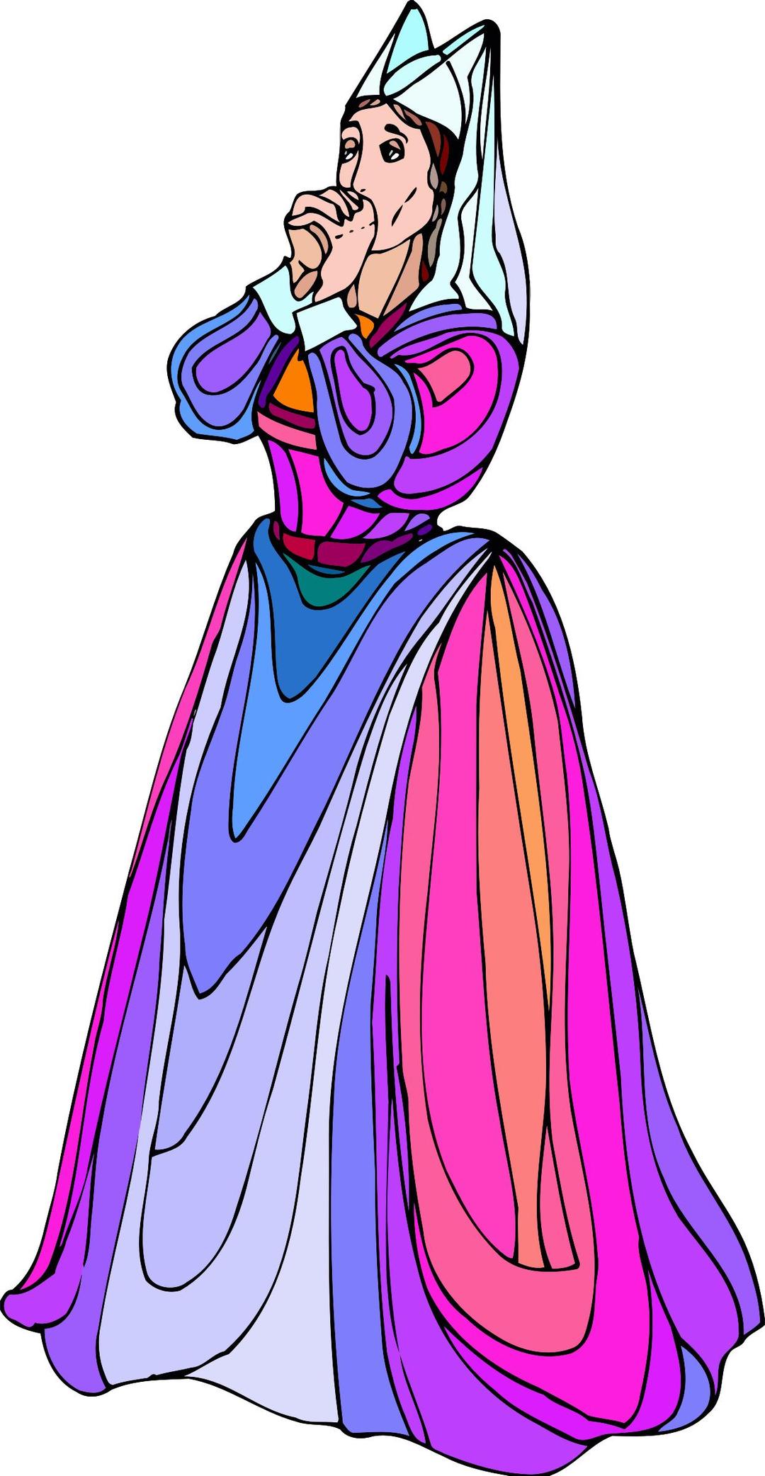 Shakespeare characters - Lady Capulet (colour) png transparent