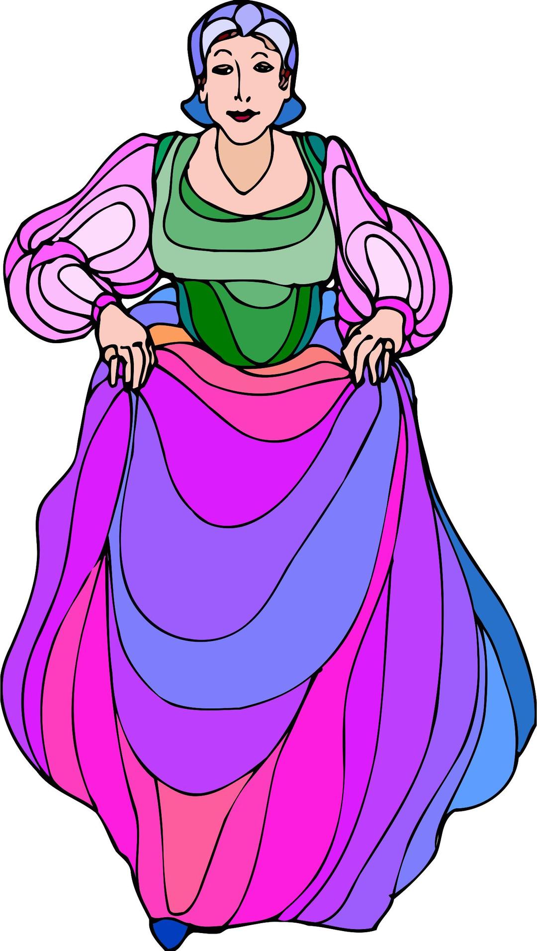 Shakespeare characters - Maria (colour) png transparent