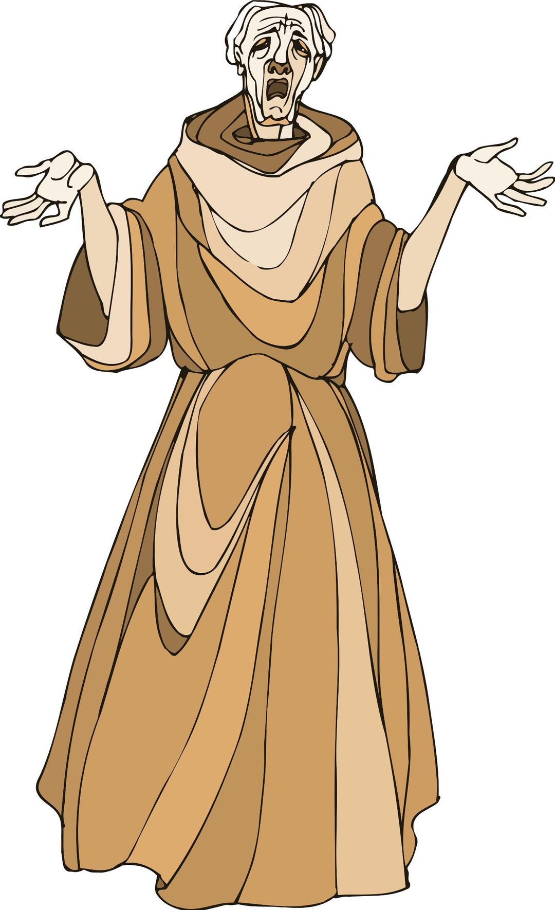 Shakespeare characters - monk png transparent