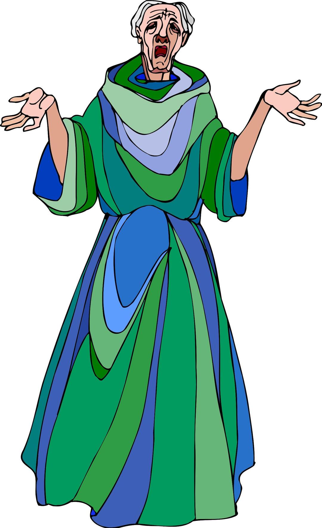 Shakespeare characters - monk (colour) png transparent