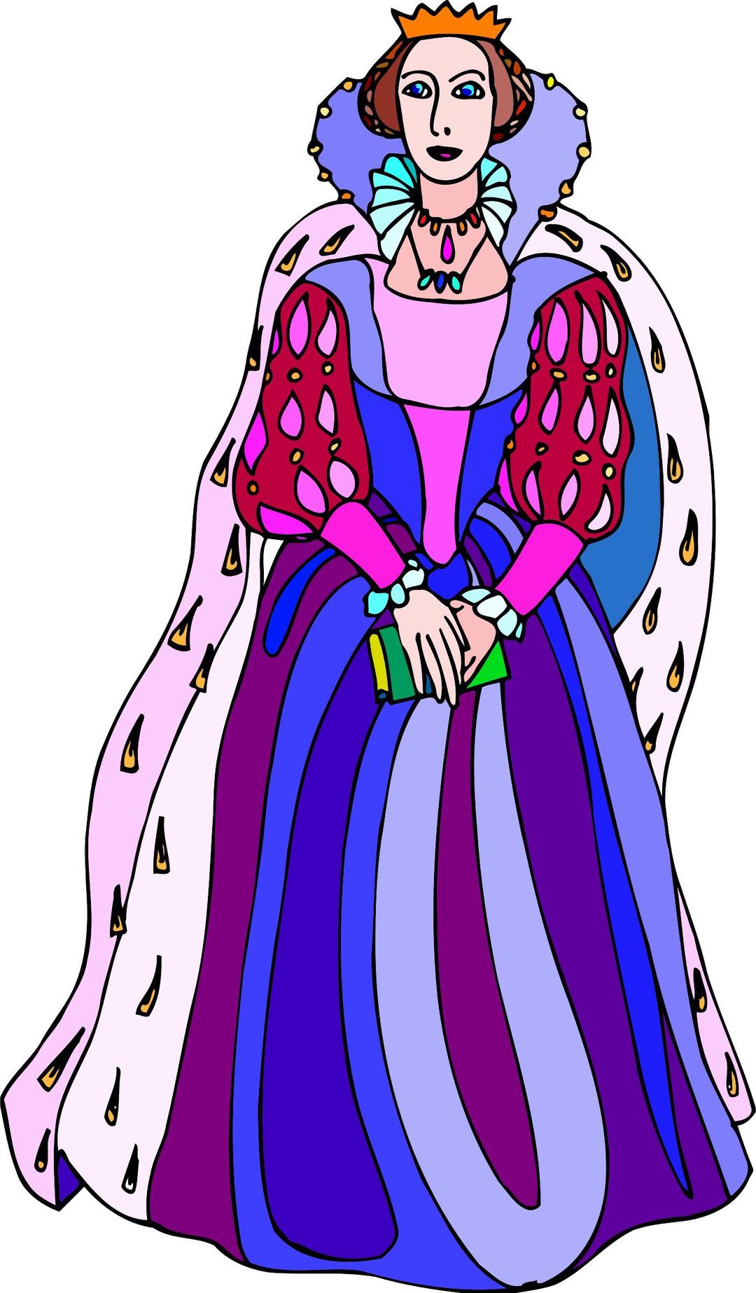 Shakespeare characters - queen 2 (colour) png transparent