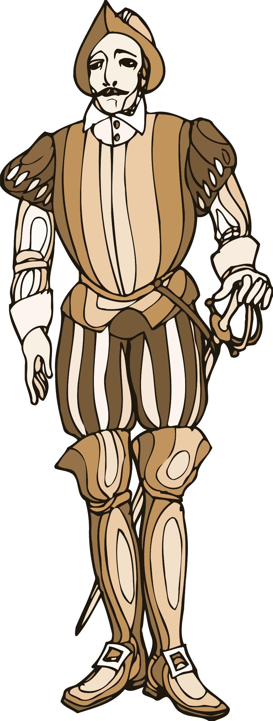 Shakespeare characters - soldier png transparent